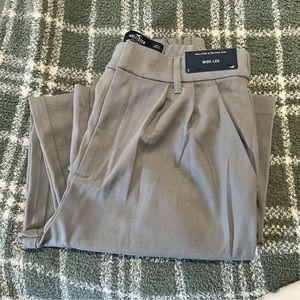 Ultra high rise wide leg trousers